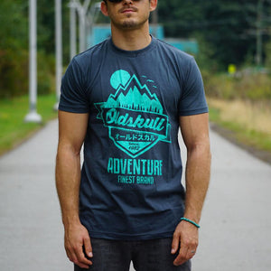 Oldskull Vintage Adventure Mountain Nature Men T-shirt