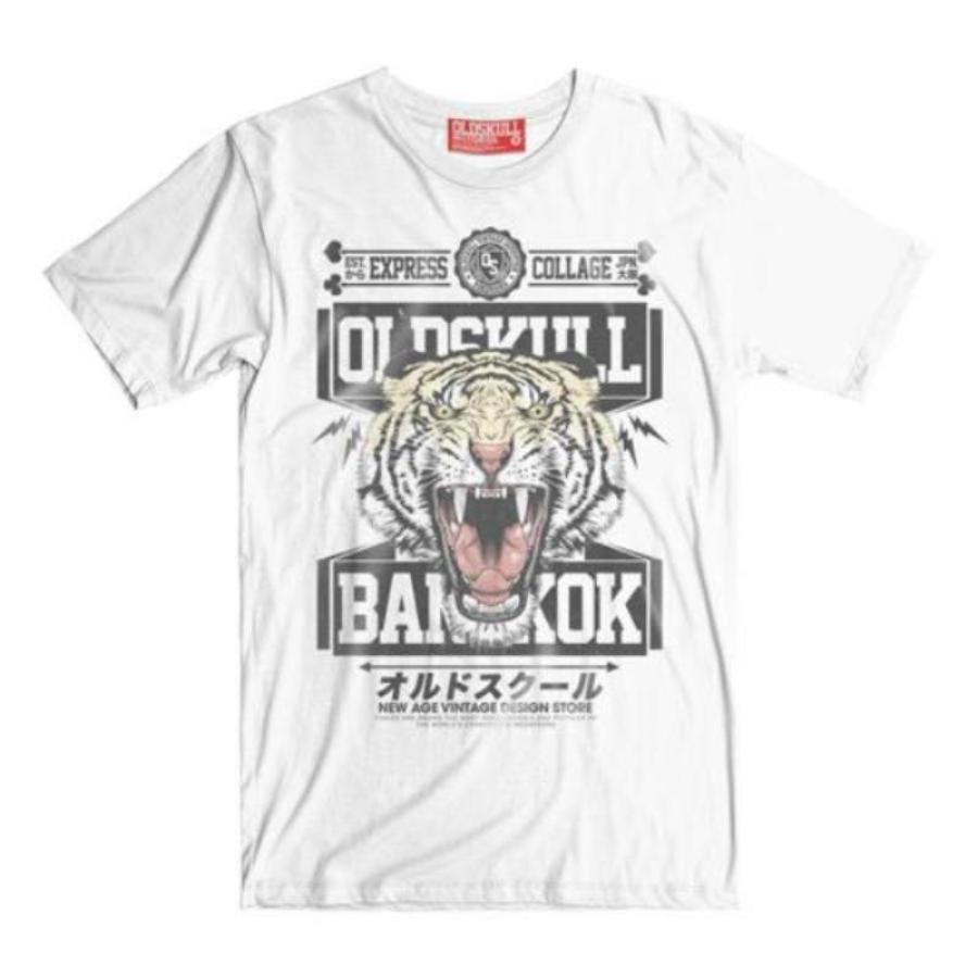 Vintage Bangkok Tiger mens white T-shirt