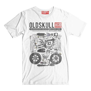 vintage deconstructed motorcycle t-shirt 