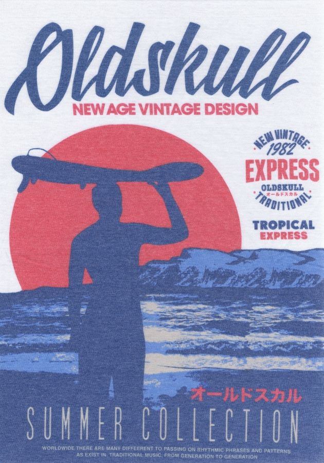 vintage surfing t-shirt