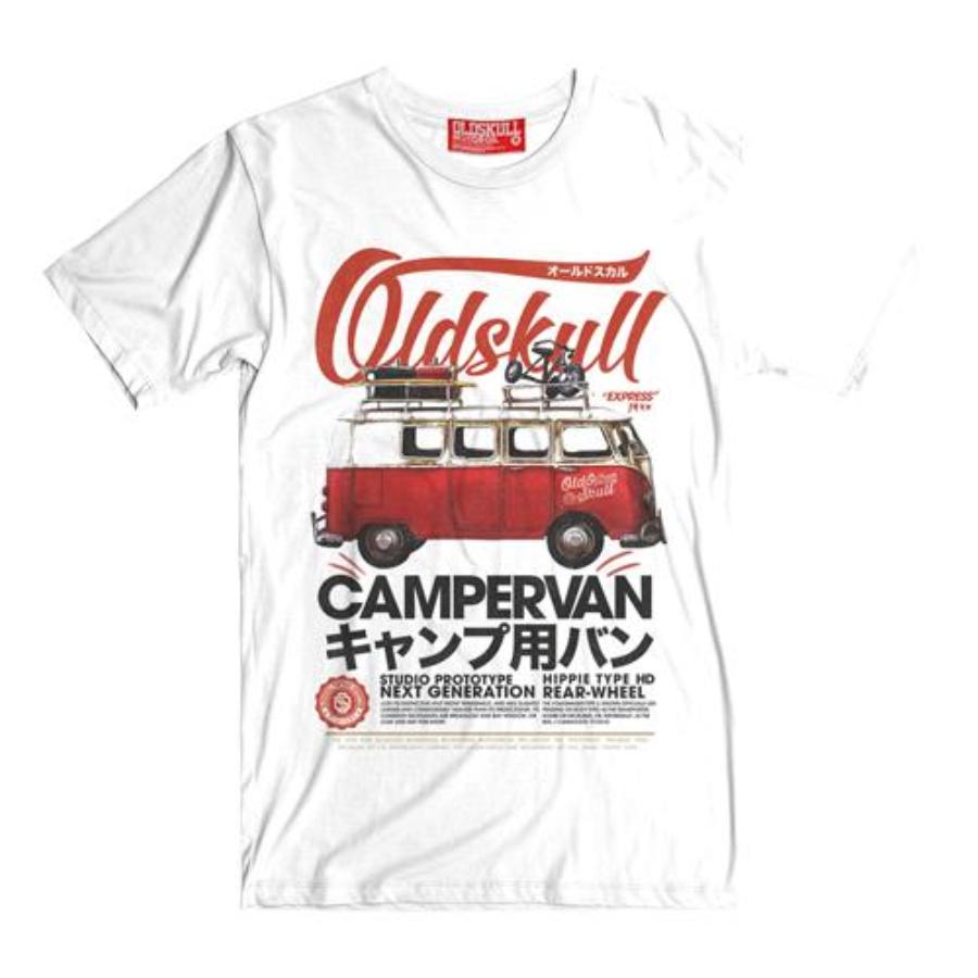 Vintage Classic Red Camper Van white mens T-shirt