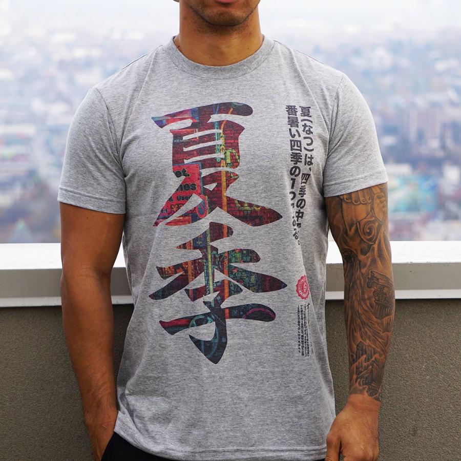 Grey Japanese streetwear t-shirt