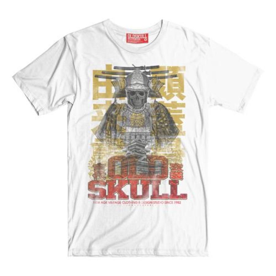 Classic Skull samurai Japanese Shogun t-shirt