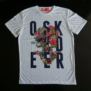 Oldskull North America OSK-Flowers-Skull-Vintage-Summer-Men-t-shirt