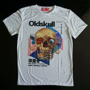 Oldskull-golden-skull-vintage-scifi-men-white-tshirt
