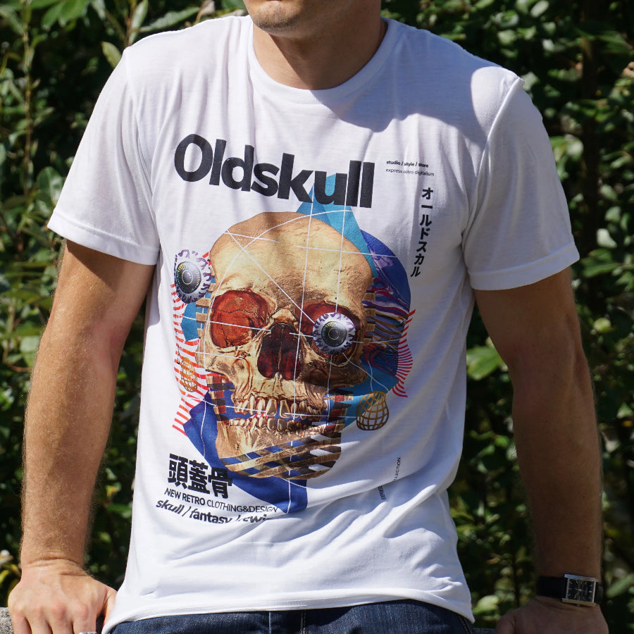 Oldskull-golden-skull-vintage-scifi-men-white-tshirt