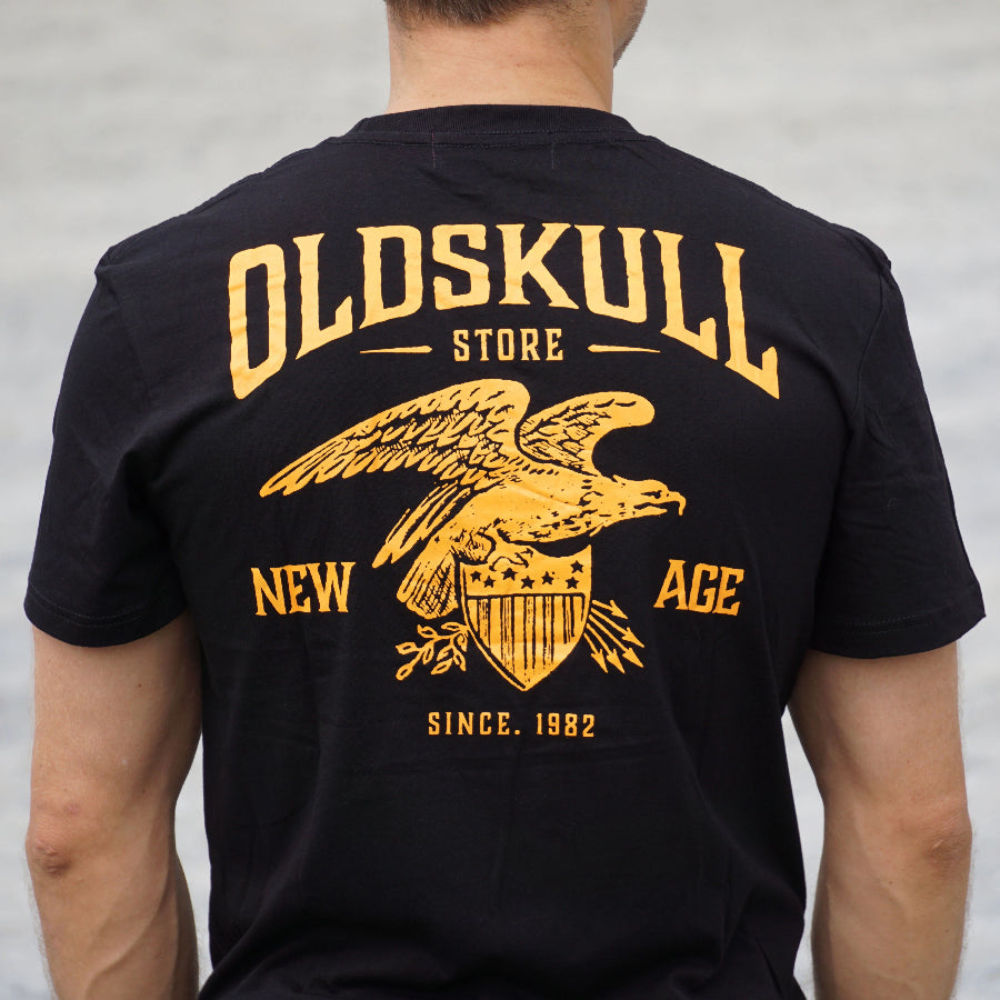 Oldskull Vintage New Age Golden Eagle Men T-shirt