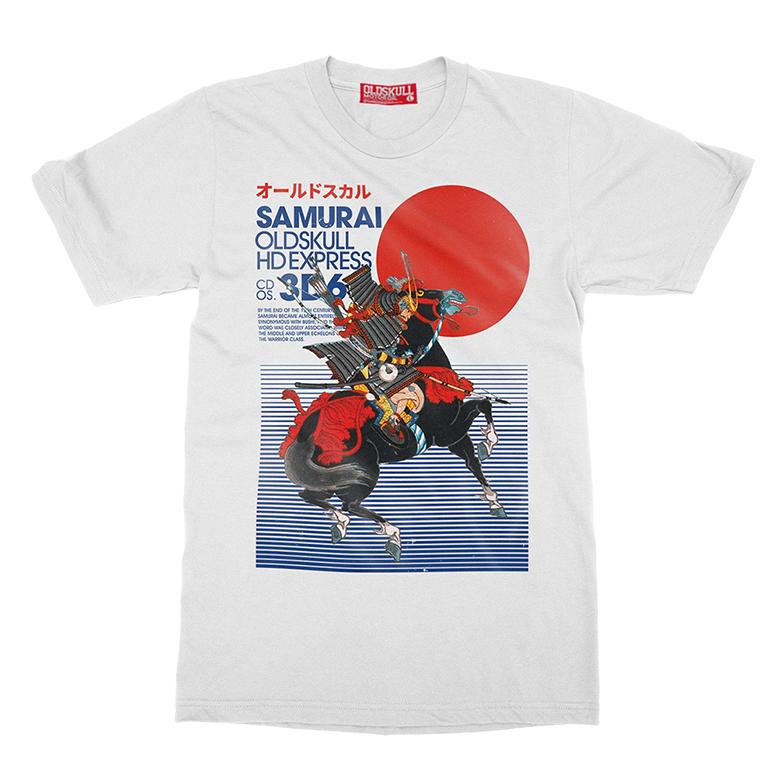 Vintage Japanese Samurai warrior Rising Sun T-shirt 