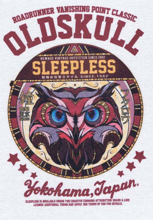 Vintage owl print Japanese classic t-shirt